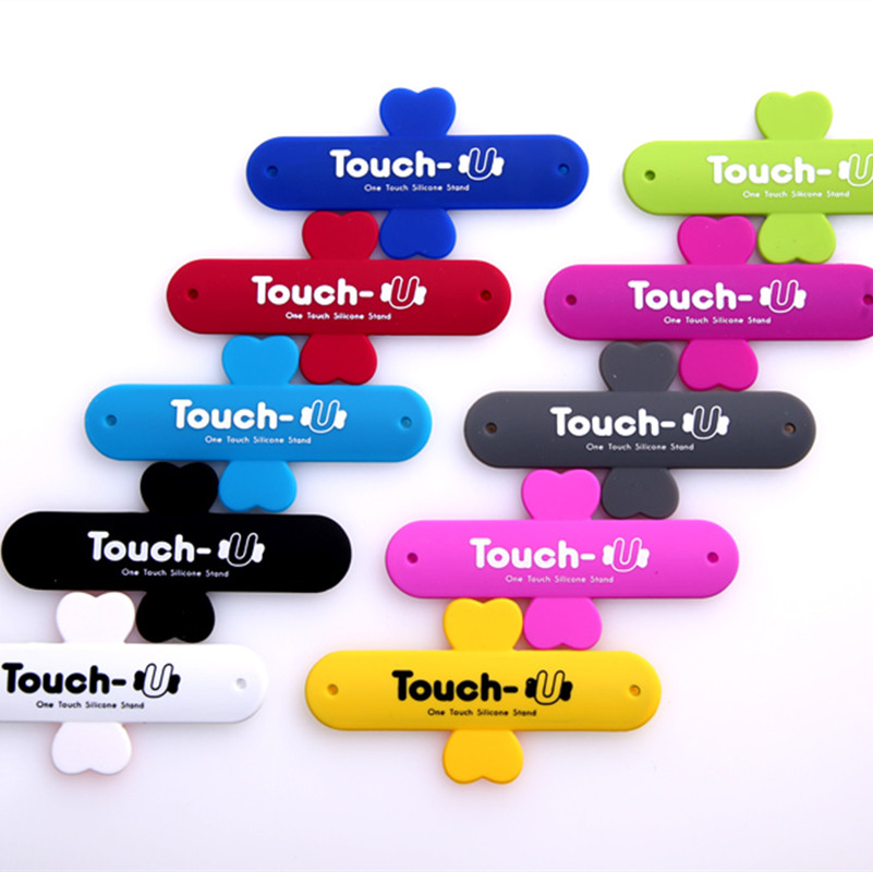 懒人手机支架子touch创意u型可爱通用魔力吸贴万能便携底座包邮折扣优惠信息