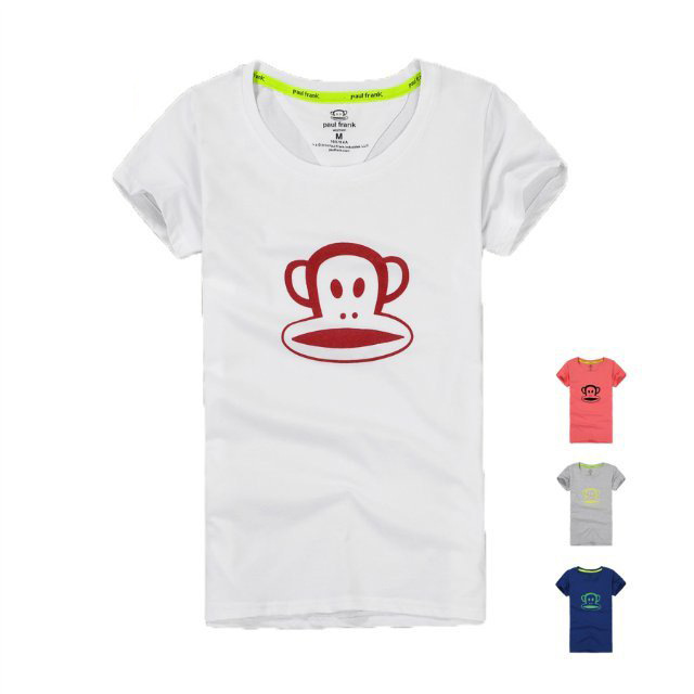 2015年夏季大嘴猴专柜正品新款代购女式纯棉经典猴植绒短袖T恤