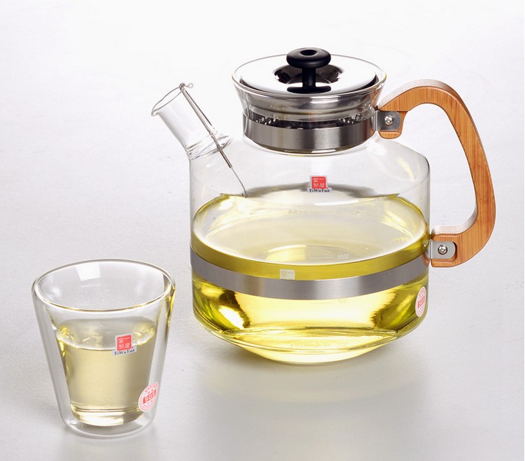 玻璃大容量茶壶耐高温玻璃壶 加厚煮水壶玻璃煮茶壶木把防烫壶折扣优惠信息