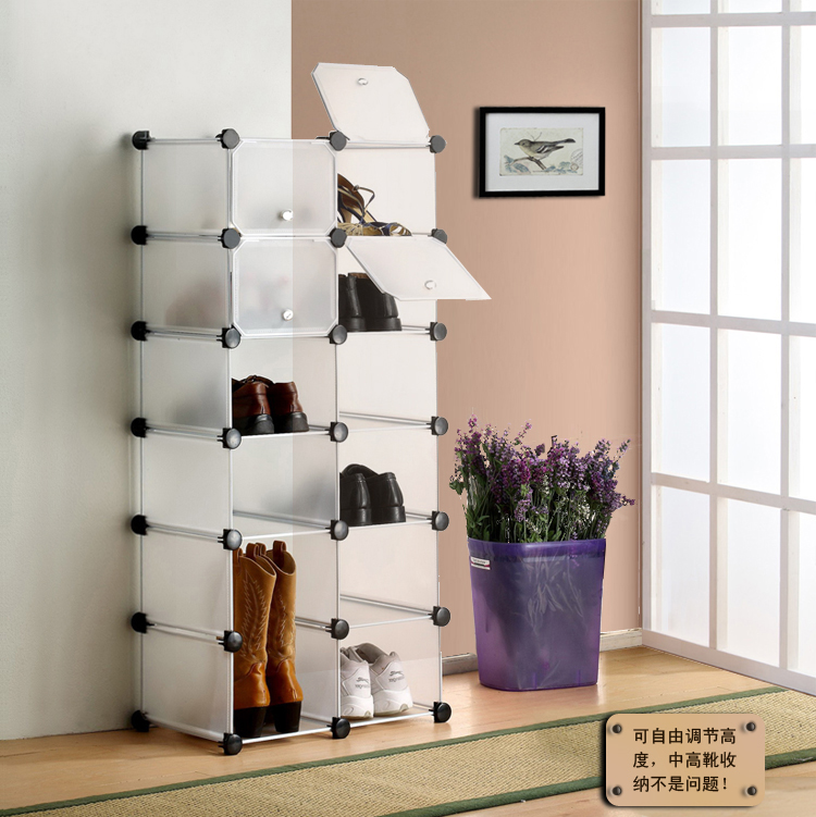 简约宜家组合式创意时尚收纳柜 特价 防尘超薄组装简易置物架鞋柜