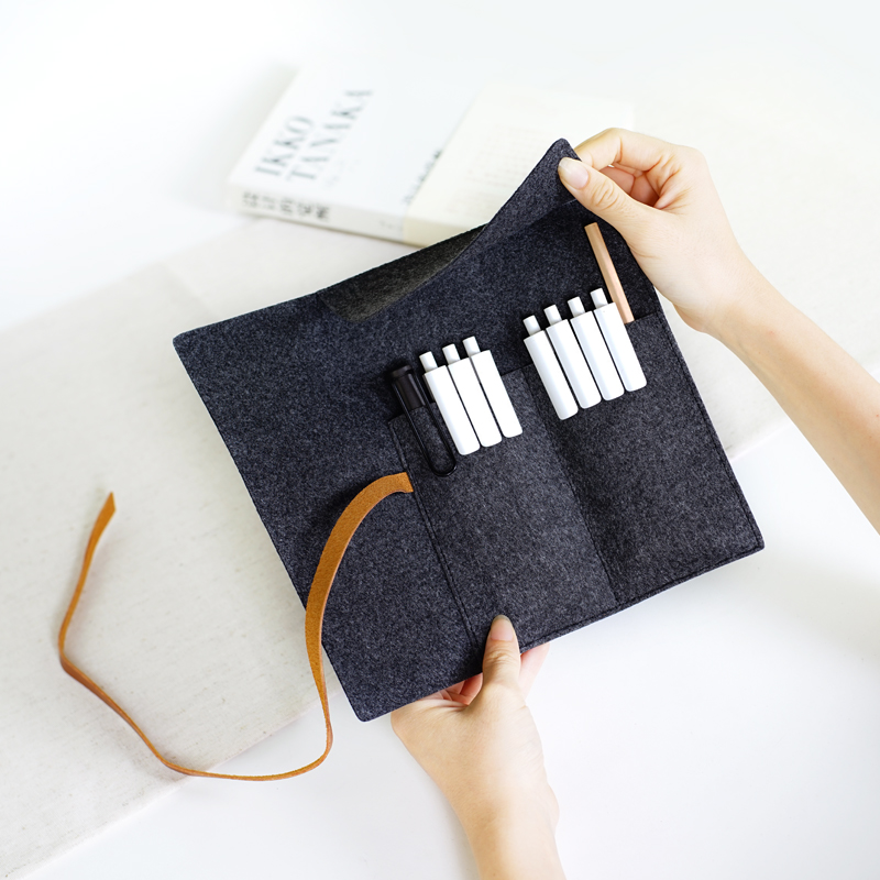 韩国铅笔笔帘女可爱简约创意文具袋学生卷帘笔袋大容量文具盒包邮