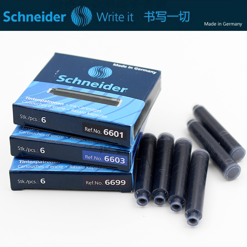 德国schneider施耐德钢笔 墨水胆 墨胆 墨水芯 钢笔补充液/墨囊