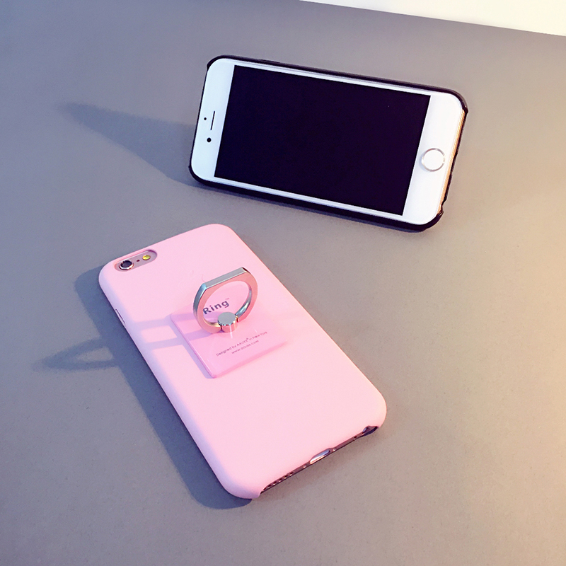 iphone6plus手机壳6s保护套苹果6p简约指环支架外壳软5s壳5.5潮