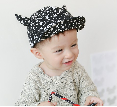 婴儿帽子男女宝宝帽子6-12个月儿童套头帽婴儿小孩鸭舌帽