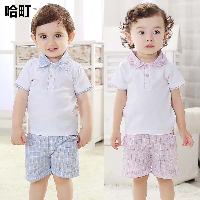 婴幼儿短袖服装6-12个月男宝宝夏装0-1岁儿童衣服女一周岁童装潮