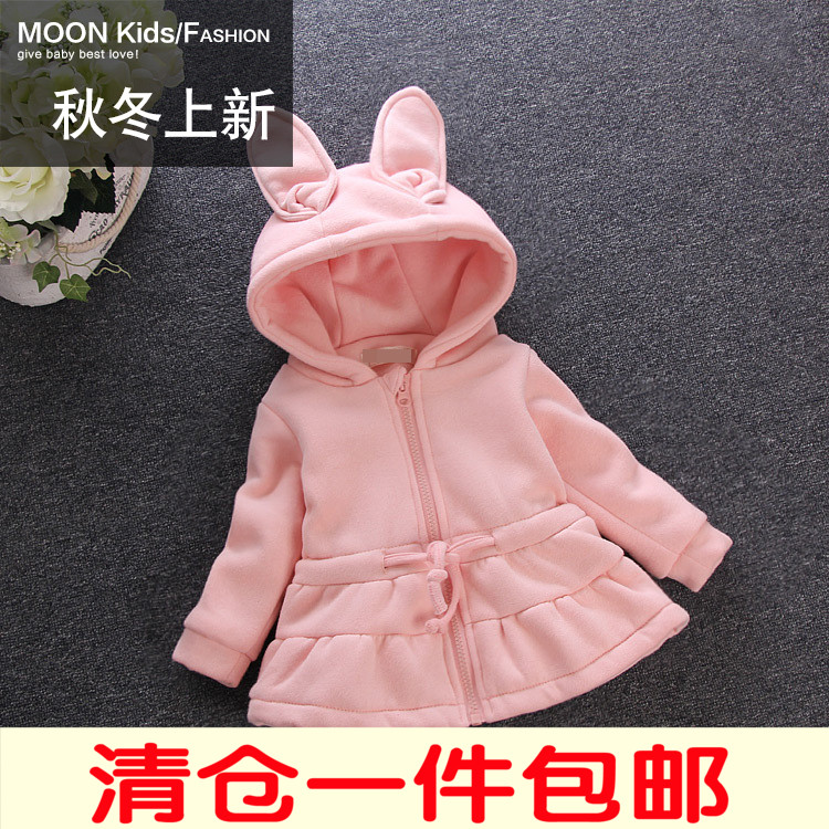 2015秋冬装新款韩国女婴儿童宝宝加绒加厚棉衣棉服外套1-2-3岁