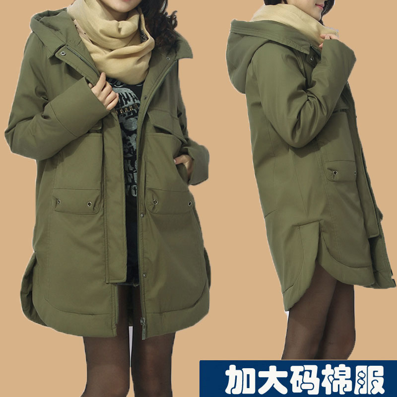 2015新款韩版棉衣外套女冬装中长加厚大码胖mm加肥加大棉服棉袄潮折扣优惠信息