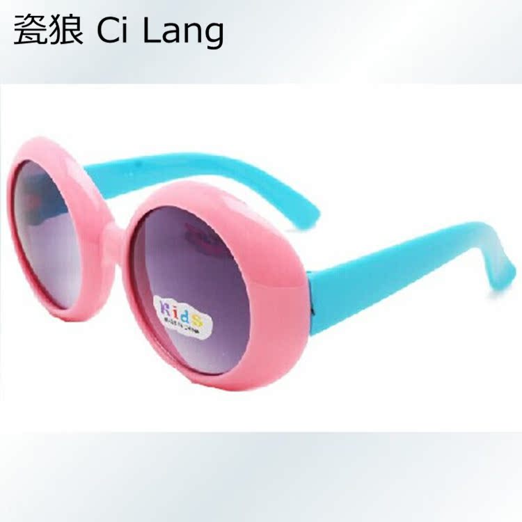 经典时尚男女儿童圆形百搭太阳镜防紫外线墨镜宝宝玩具眼镜