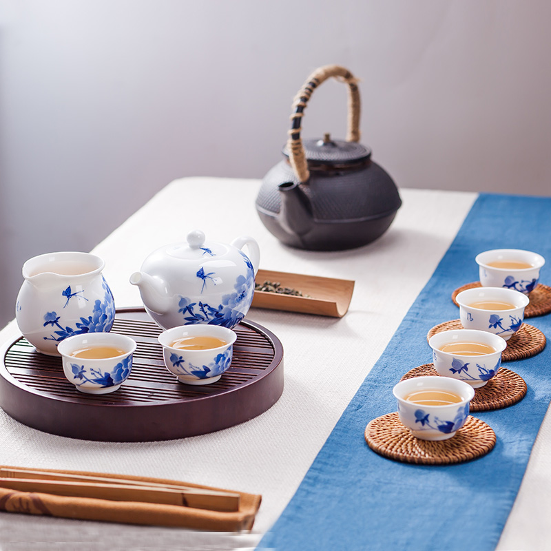 景德镇陶瓷茶具套装 功夫茶具特价茶壶茶杯组合泡茶冲茶壶子整套