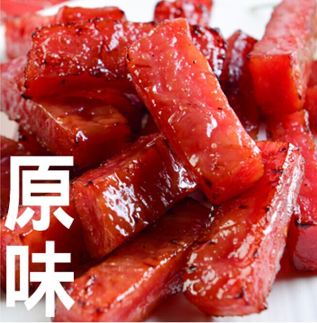 台湾进口代购快车肉干招牌特厚蜜汁豬肉干猪肉脯鲜嫩柔软222g包邮