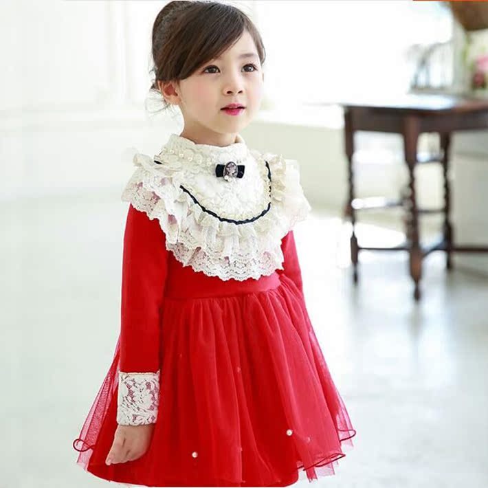 韩国品牌童装女童冬装加绒加厚长袖连衣裙宝宝冬季公主裙子蓬蓬裙折扣优惠信息