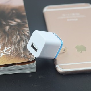 心飞翔USB充电器头小米安卓手机充电器插头苹果单口快速充电头1A