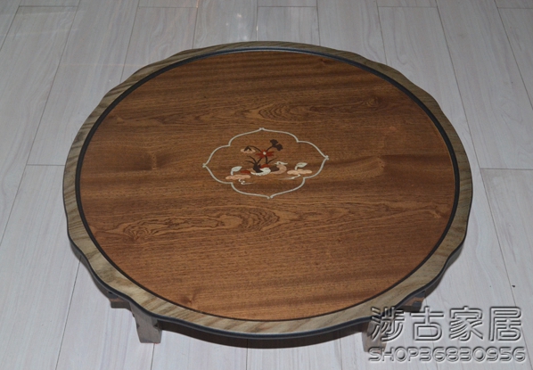 韩国品牌折叠桌/韩式炕桌/韩国进口饭桌/韩式茶桌/圆桌直径75厘米