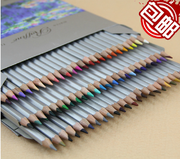 马可7100油性彩铅马可48色彩色铅笔纸盒36色花园填色包邮送延长器