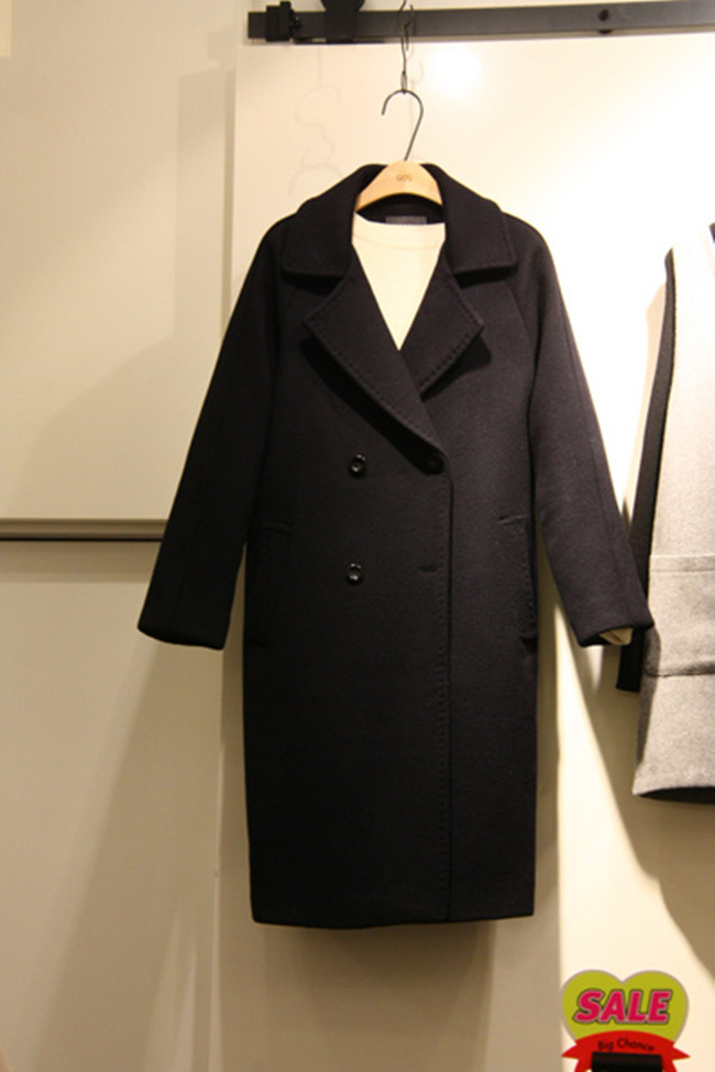 毛呢外套女2015冬季新款时尚韩版中长款加厚直筒羊绒呢子大衣潮折扣优惠信息