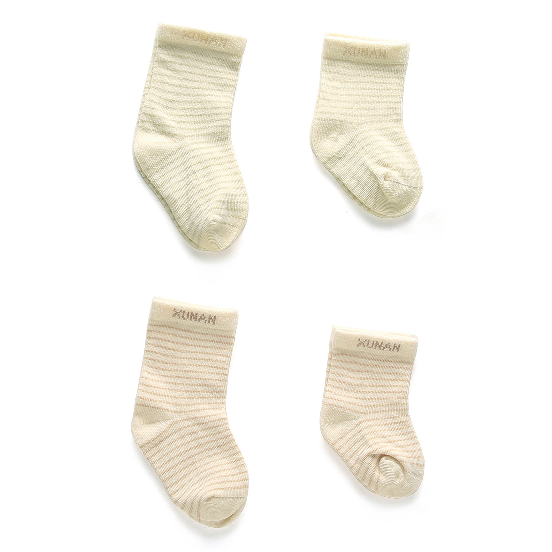 有机棉童袜 新生婴儿袜子 宝宝儿童四季袜子纯棉0-2岁（6双包邮）折扣优惠信息