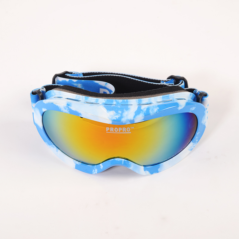 儿童卡通滑雪镜 双层防雾 镀膜防紫外户外防刺眼滑雪眼镜 男女童