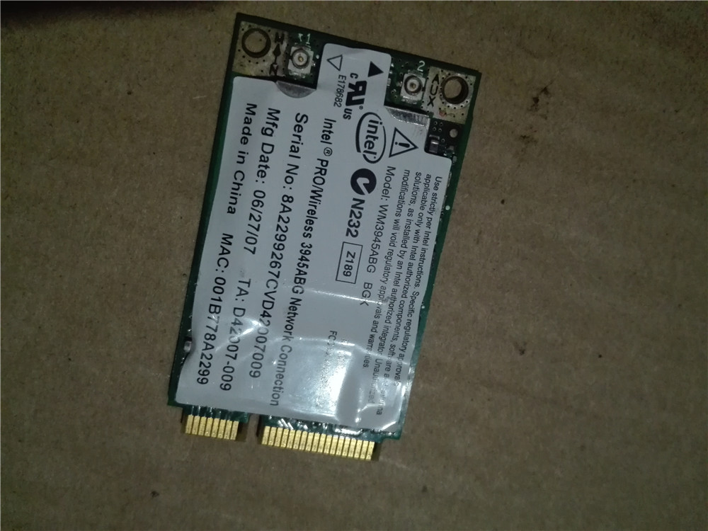 intel 3945ABG无线网卡 PCI-E 54M笔记本电脑内置无线 网卡 WIFI折扣优惠信息