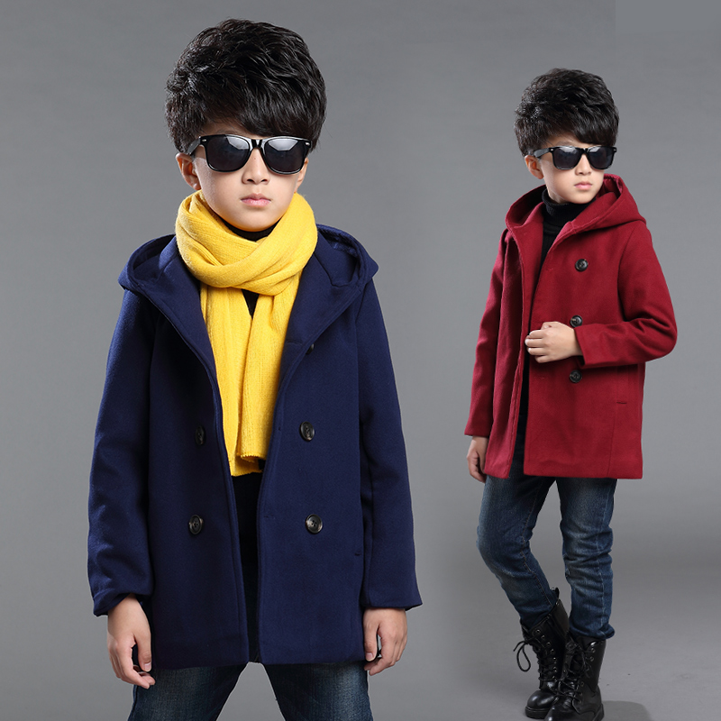 新款男童冬装外套韩版童装冬季8儿童9加绒加厚10呢大衣11风衣12岁折扣优惠信息