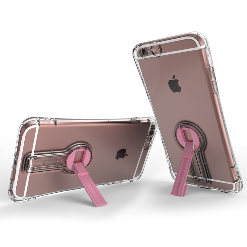 航世iPhone6手机壳苹果6S保护套硅胶透明防摔挂绳外壳带支架创意折扣优惠信息