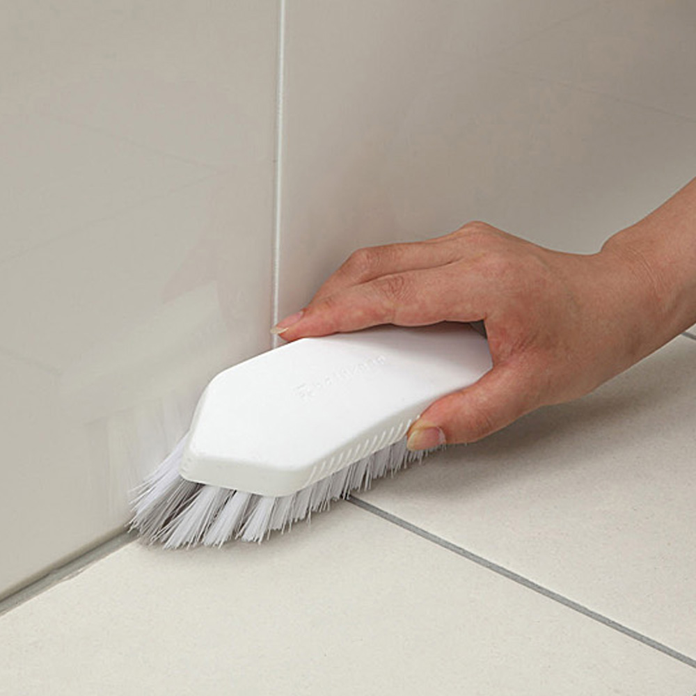 杜博尔 日式墙角地板瓷砖缝隙刷 厨房卫浴室去污清洁刷子窗槽刷