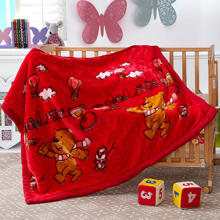 2015秋冬新品 双层加厚拉舍尔毛毯 婴儿盖毯婴幼儿小毯子儿童毯