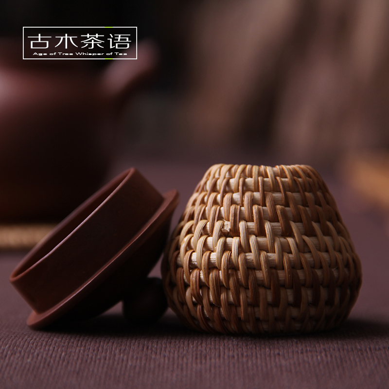 【天天特价】日本茶道藤编盖置紫砂壶承壶托茶壶盖茶宠功夫茶具