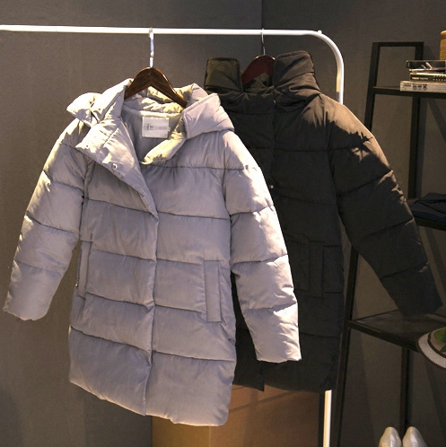 2015冬装新款女装外套羽绒棉服中长款韩版棉衣连帽加厚棉袄面包服