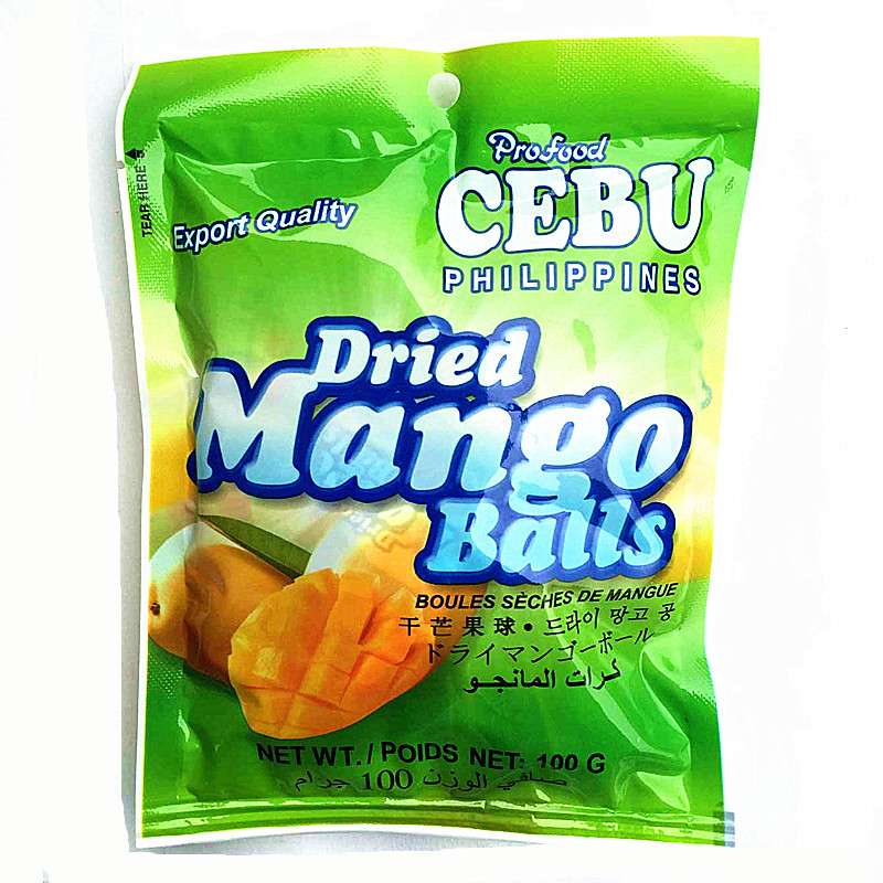 菲律宾原装进口正品 宿雾牌cebu芒果干糖果球100克袋 独立小包装