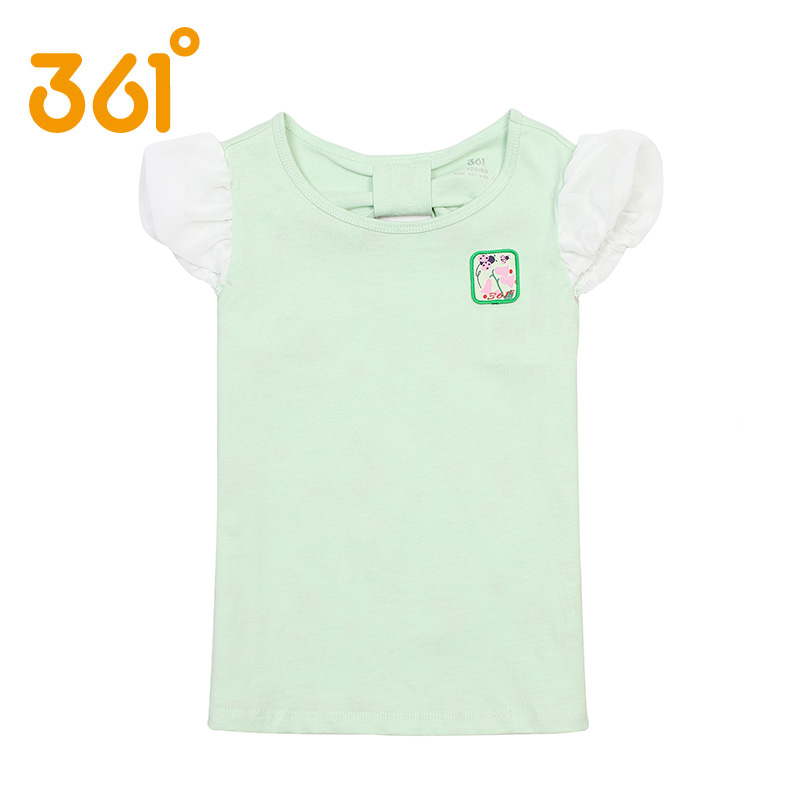 361童装女T恤2015夏季新款女童短袖T恤甜美花瓣短袖衫K6524109