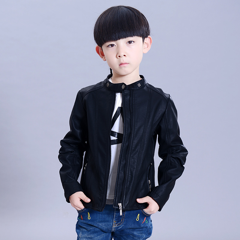 童装皮衣2015春秋新款韩版男童外套儿童夹克衫中大童衣服男童皮衣