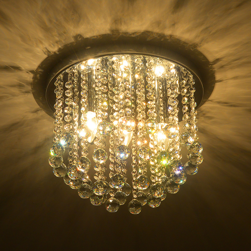 LED水晶现代温馨过道灯走道玄关楼梯门厅入户阳台简约灯具