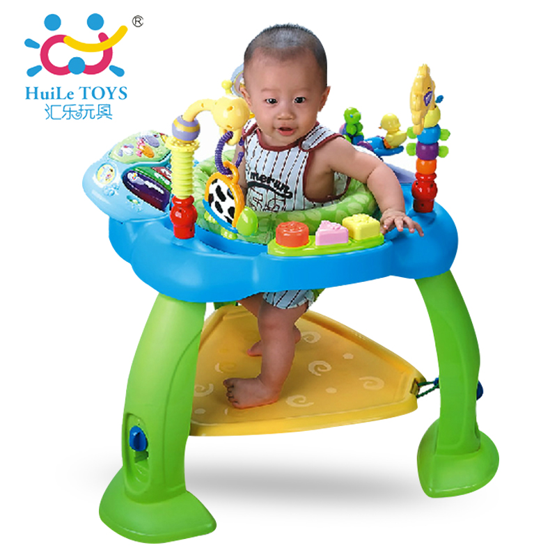 汇乐玩具696多功能宝宝跳跳椅婴儿健身蹦跳椅音乐健身架0-1岁