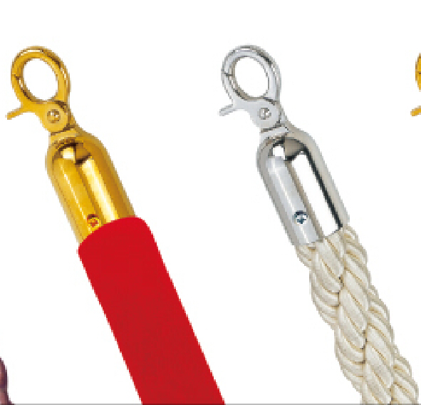 钛金头红绒绳麻绳警戒带护栏绳绒布绳1.5栏杆绳一米线栏杆挂绳