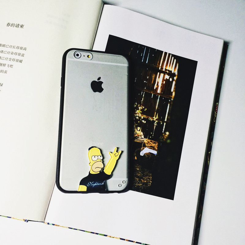 iphone6plus手机套5.5辛普森家族DIY 贴片全包边 手机壳苹果6s折扣优惠信息