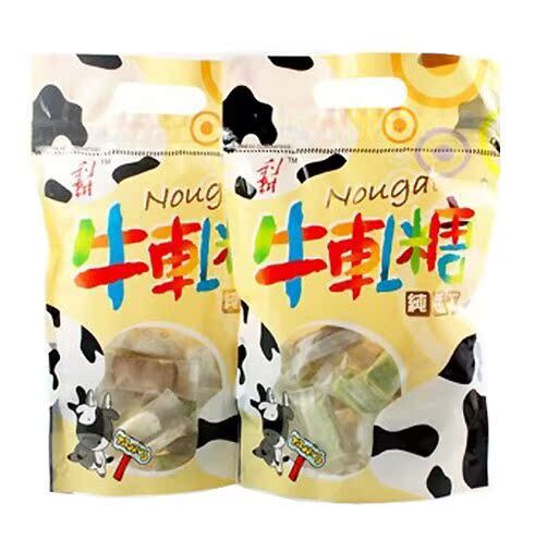 台湾进口零食 糖果 纯手工牛扎糖奶糖 利耕牛轧糖综合味250g