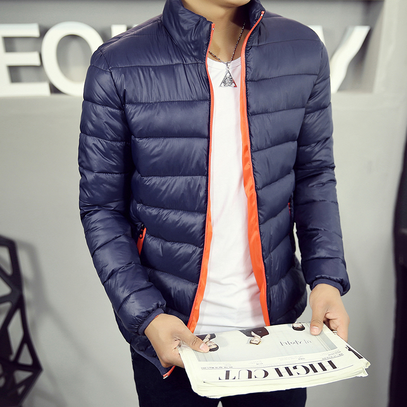 2015冬季新款韩版棉衣男士修身休闲青少年学生加厚棉服外套男装潮折扣优惠信息