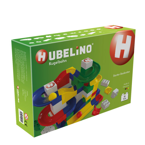 进口玩具 创意轨道弹珠/德国Hubelino入門装85组件 儿童拼装玩具