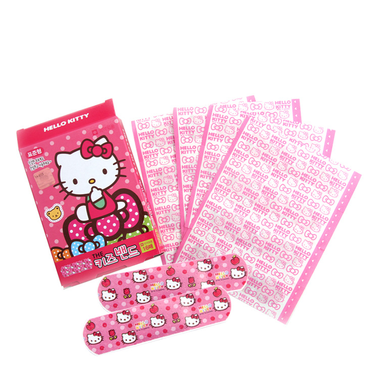 韩国进口正品hellokitty凯蒂猫创可贴 超可爱儿童卡通创可贴16贴折扣优惠信息