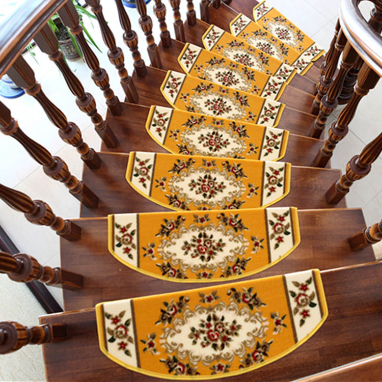 室内长方形楼梯踏步垫 环保免胶自吸 防滑地垫旋转楼梯地毯可定制