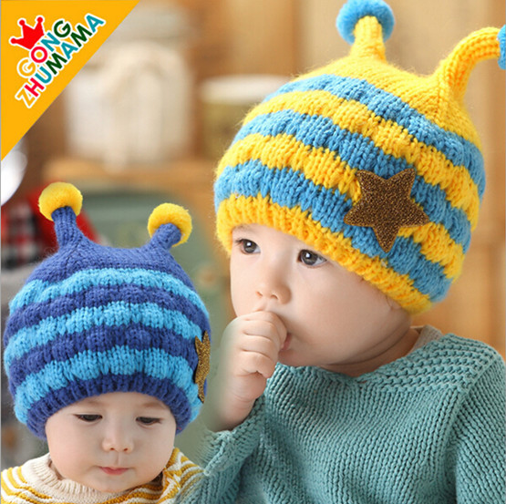 加绒加厚毛线针织婴儿帽套头帽胎帽包头帽男女孩儿童秋冬天季帽子折扣优惠信息