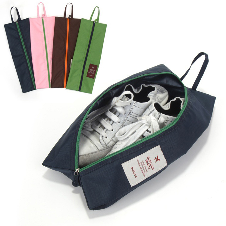 韩版旅行防水鞋袋便携式手拎鞋袋子防尘收纳袋内衣袋可折叠打包袋折扣优惠信息