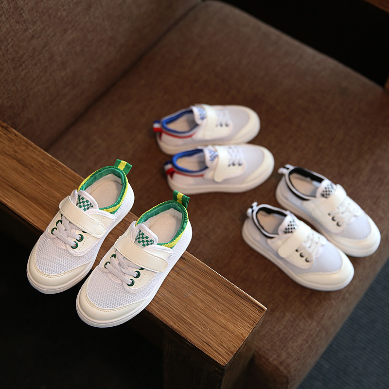 【天天特价】王菲同款童鞋小白鞋儿童男女童单网鞋运动板鞋休闲鞋