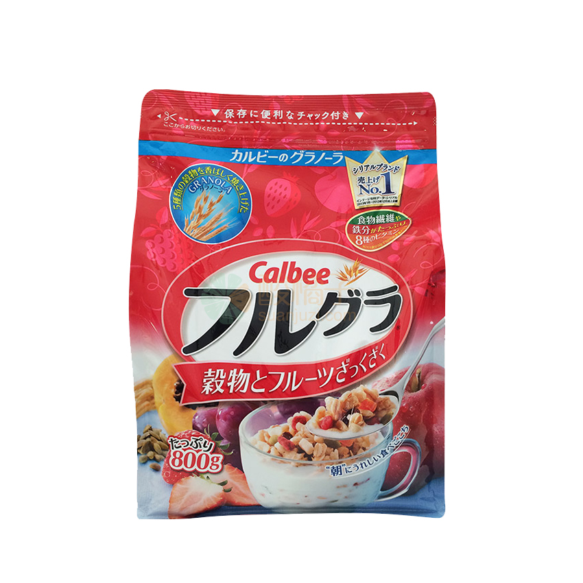 日本 calbee 卡乐比麦片水果麦片 800g折扣优惠信息