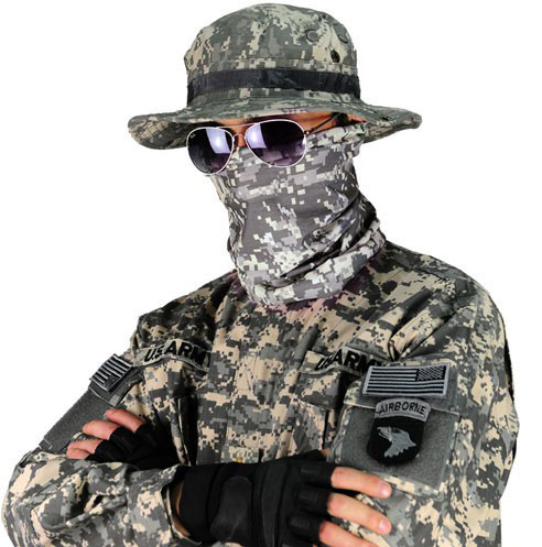 包邮男士特种兵多功能战术ACU迷彩面罩保暖围脖速干防沙尘紫外线