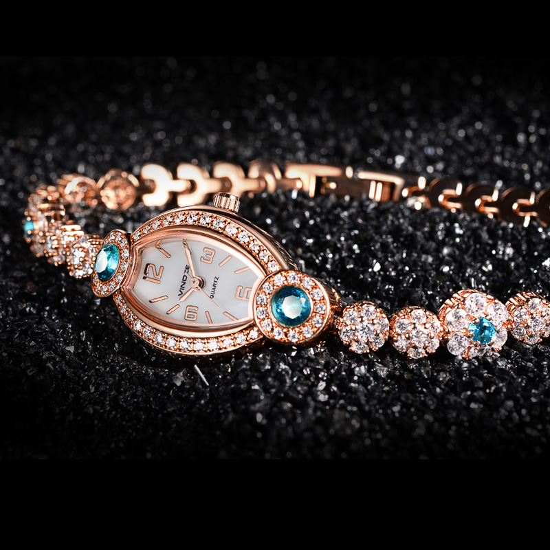 Vinoce威诺时2015新品 潮流奢华奥钻手链女腕表 缠绕水钻女士手表折扣优惠信息