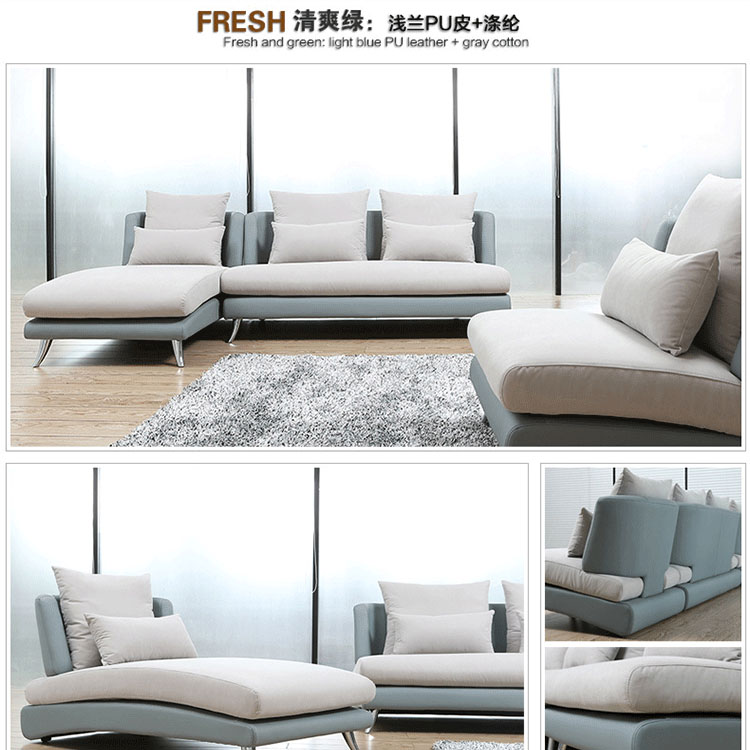 沙发 皮布沙发小户型家具 布艺沙发组合现代简约客厅韩式宜家沙发