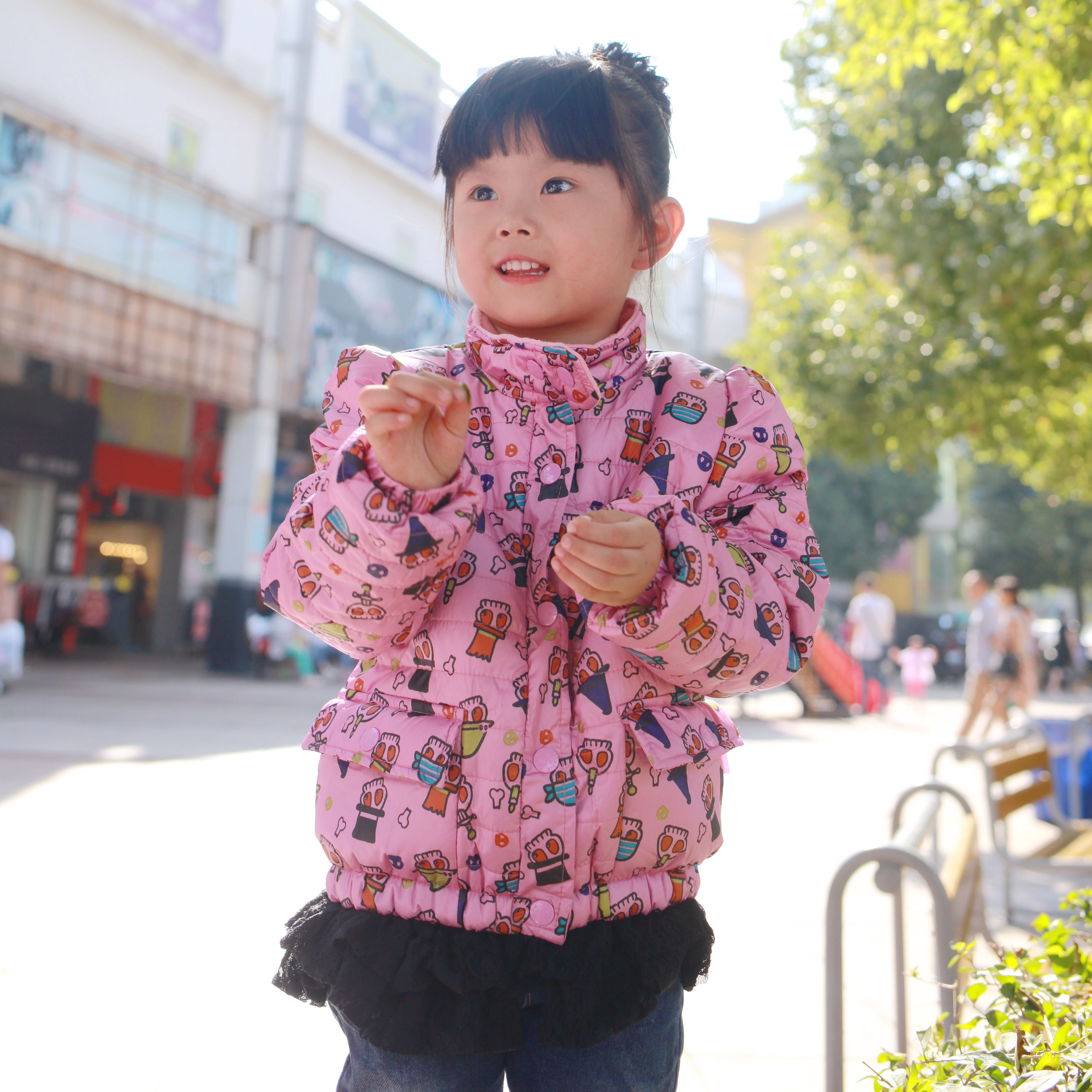 【今日特卖】童装女冬装外套女童棉衣2015新款大儿童棉衣袄棉服