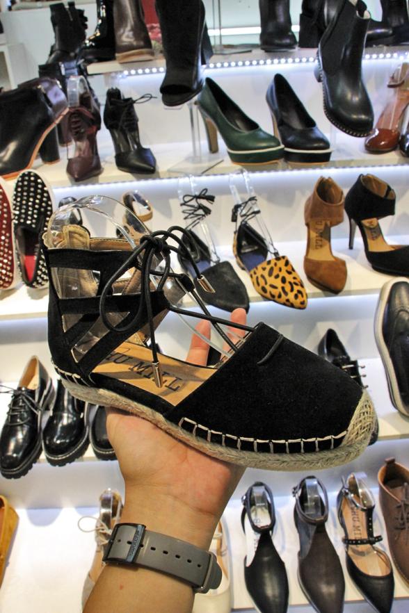 『可直邮』韩国正品代购 大牌感 复古洋气绑带系带 平底单鞋