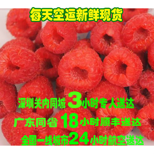树莓/新鲜树莓/新鲜水果/优质/深圳关内最快2-3小时送达/一盒起送